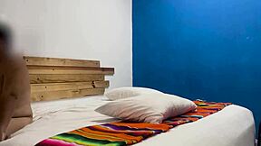 double masturbation first part after naked massage, stroking husband and guest together.