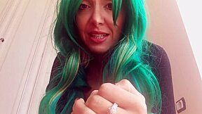 the sexy giantess hungers for you under her huge skirt. watch her dominate!