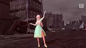 Hey, check out megurine luka asian goddess in nude bondage fun