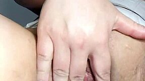 Wife's friend masturbates secretly for me