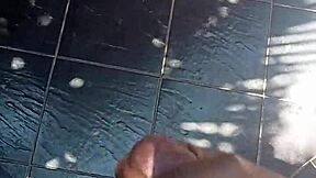 stroking my dick outdoors in the fresh air