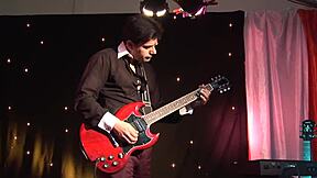 I watched the guitarist fuck the cute blonde and spray her with urine