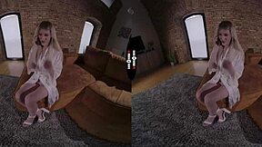 I, uh, can't believe this wedding night with the bride's shaved pussy and blowjob in dark room vr. It's so intense.