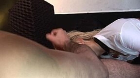 I watched the guitarist fuck the cute blonde and spray her with urine