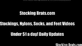 Lesbian Threesome Foot Fetish in Heels and Socks