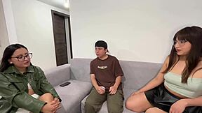 blonde roommate in truth or dare ends with cum in throat