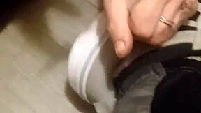 friend has fun trashing my sneakers