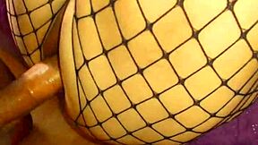 wife in stockings gets wet anal licking