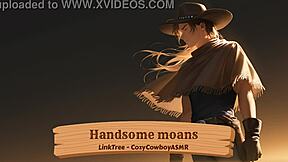 Handsome moans loudly