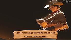i moan tendrly durin sex wit muscular man