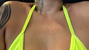 I trained in a tiny thong at the gym facing Copacabana beach in RJ, almost got kicked out, got so horny my pussy got all wet.