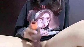 Backstage amateur babe squirts hard during intense masturbation in 2025