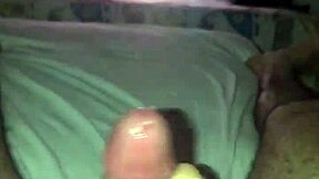 Quick cumshot from fast handjob