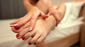 She guides me to worship her bare feet in this intimate joi session