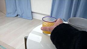 novella night is fucking her landlord while her gf watches 😏