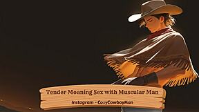 i moan tendrly durin sex wit muscular man