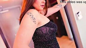 Sextape Live Finger Sessions With Brunette Rollii Baddii In Lingerie