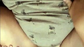 curvy teen flashing nipples while masturbating with big cock