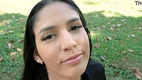 Ashley Sanz invites me to lick and fuck her skinny ass