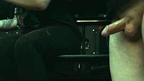 Submissive teen cutie eats ass and piss at roadside picnic before rough face fucking.