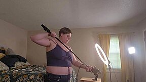 Wow, getting ready for giantess video BTS with Clara Crisp MILF BBW fetish!