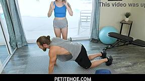 Petitehoe - Lily Glee Can't Resist Huge Cock of Fitness Instructor