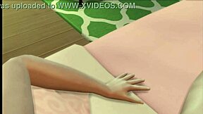 In The Sims 4, two lesbians begin with kissing and fingering before engaging in full sex