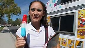 A Big Ice Cream For A Sexy Jessica Valentino