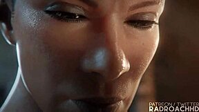 Lara Gets Her Guts Rocked Hard in Extended Futanari Action by RadroachHD.