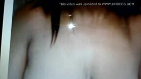 brown sugar takes dildo deep into shaved pussy