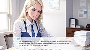 Blonde plays dirty fantasies, fucking her pussy in the good deed scenario