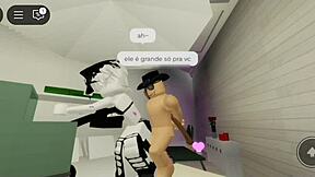 Femboy Invites Me for Hard Sex in Brookhaven Bedroom.