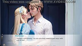 Blonde plays dirty fantasies, fucking her pussy in the good deed scenario