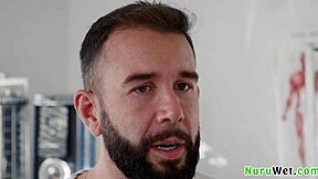 sexy blonde teen 18+ explains nuru massage to client anna claire clouds