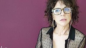 Beautiful mature brunette tells storytime part 2.