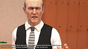 Brunette college teacher begs for a hard fuck at her place. Will you join her?