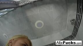 wow, alix lynx looks hot in that post-sex shower! 🛁