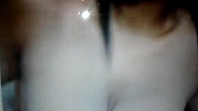 brown sugar takes dildo deep into shaved pussy