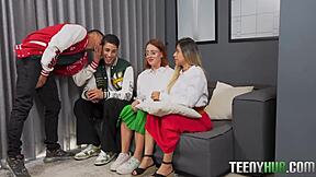 Intense Latin Swap: Annie Marin, Sofia Fox, Dani Clark, Milan Rodriguez.