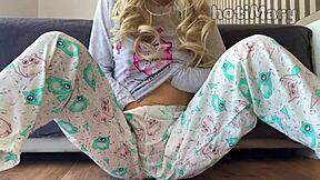 hey, wanna see this petite schoolgirl squirt while fingering her pussy?