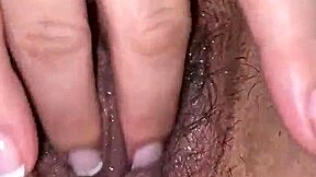 My wife fingers her pussy in masturbation