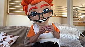 Chutná Linda Lan jazdi na kohútovi ako profesionálka!