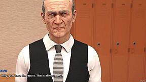 Brunette college teacher begs for a hard fuck at her place. Will you join her?