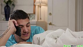 Petite Blonde Teen Katie Kush Prepares Client Victor Ray for Nuru Massage, Craving His Huge Cock