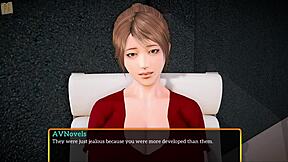 My NEW FAMILY 338 plays erotic game with redhead