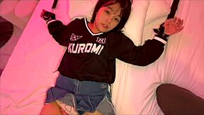 Japanese couple ties up for wild amateur sex with juicy action