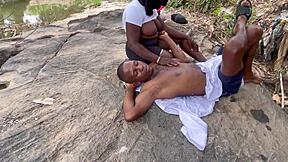 Streams of joy dicked outdoor with big ass friend