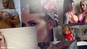 Big tits pornstar rocks wet t-shirt in shower