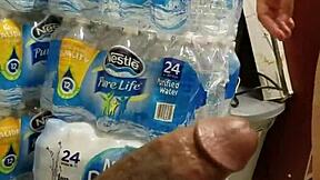 Giving a Hot Blowjob at Work to a Big Black Cock