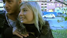 wanna see teen threesome banging on a public balcony?